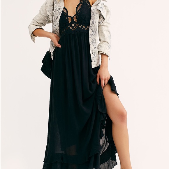 Free People Adella Maxi Slip Lace Dress - Picture 4 of 13